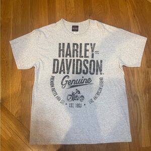 Harley-Davidson Light Gray Tee with Bold Logo